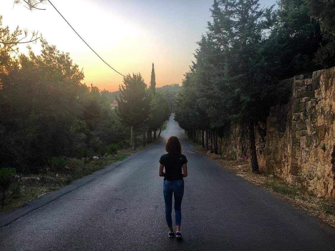 No road is long ... with good company🌲🌞 lebanon  lebanon_hdr   gopro ... (Yarzeh)