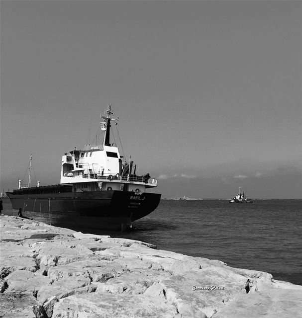  nostalgia  blackandwhite  monochrome  boat  sea  saida ...