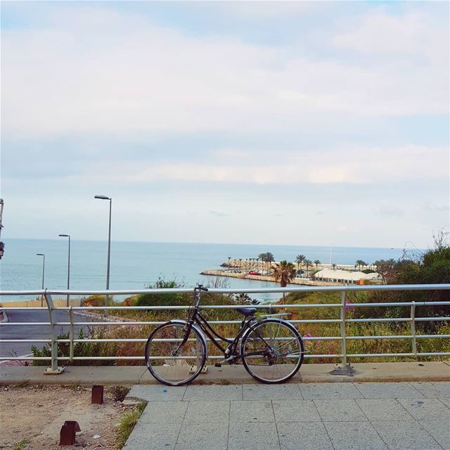 Not a typical monday🚲🏖 (Beirut, Lebanon)