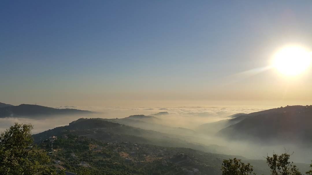 Nothing but a Lebanese sunset qartaba  lebanon  machnaka  sunset  mist ...