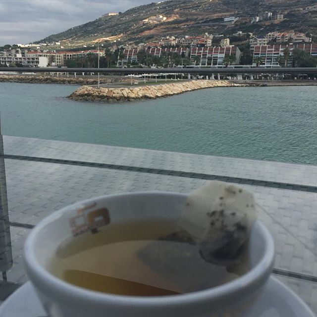 Nothing like sipping on some hot honey sweetened tea on a cloudy Lebanese Morning!!! (Bahri Bay - Miramar)