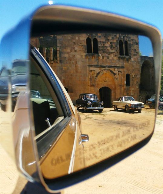 "Objects in mirror are cooler than they appear" 😎 (Baadarâne, Mont-Liban, Lebanon)