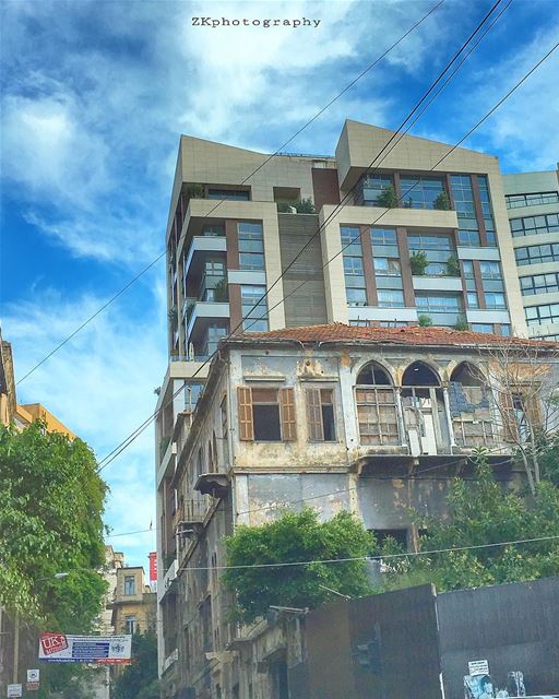 Old and modern Beirut 🌸 • insta_lebanon  ig_lebanon  lebanon_pictures ... (Beirut, Lebanon)