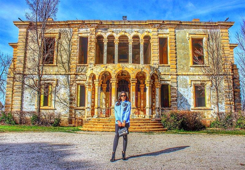 Old is gold 💫🏰 Oldarchitecture Vintage Abandoned Castle Sawfar... (Donna Maria Sursock Gardens)