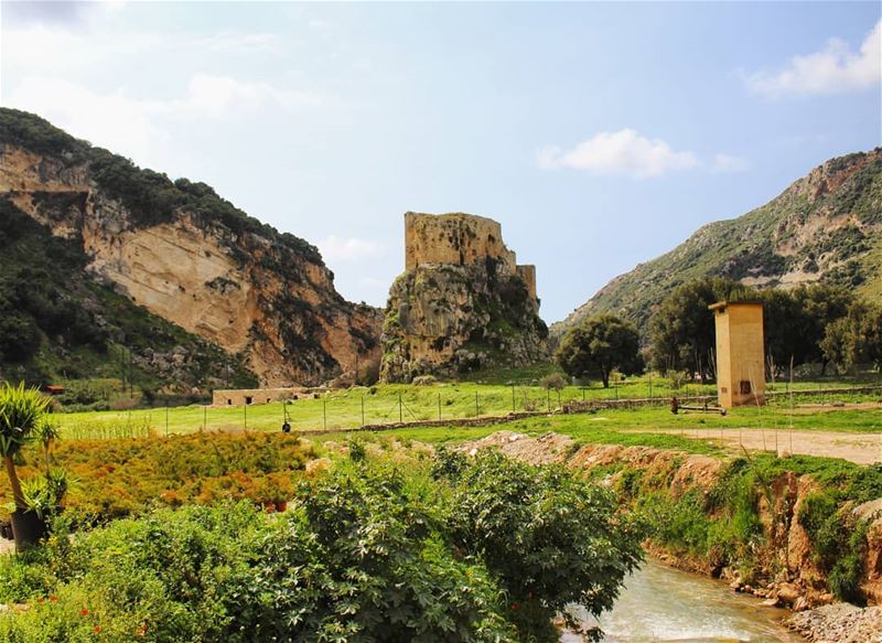 Once upon a time... castle  scenery  shadesofblue  shadesofgreen  sky ... (Mseilha Fort)