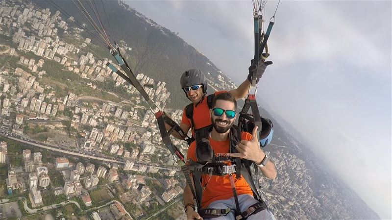 Open the wings of freedom and make your dream true of flying in the air.... (Paragliding Jounieh)