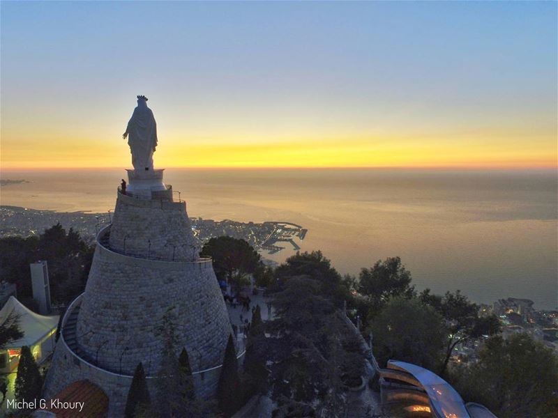 Our Lady of L E B A N O N ❤.... AboveLebanon  Lebanon  LiveLoveBeirut...