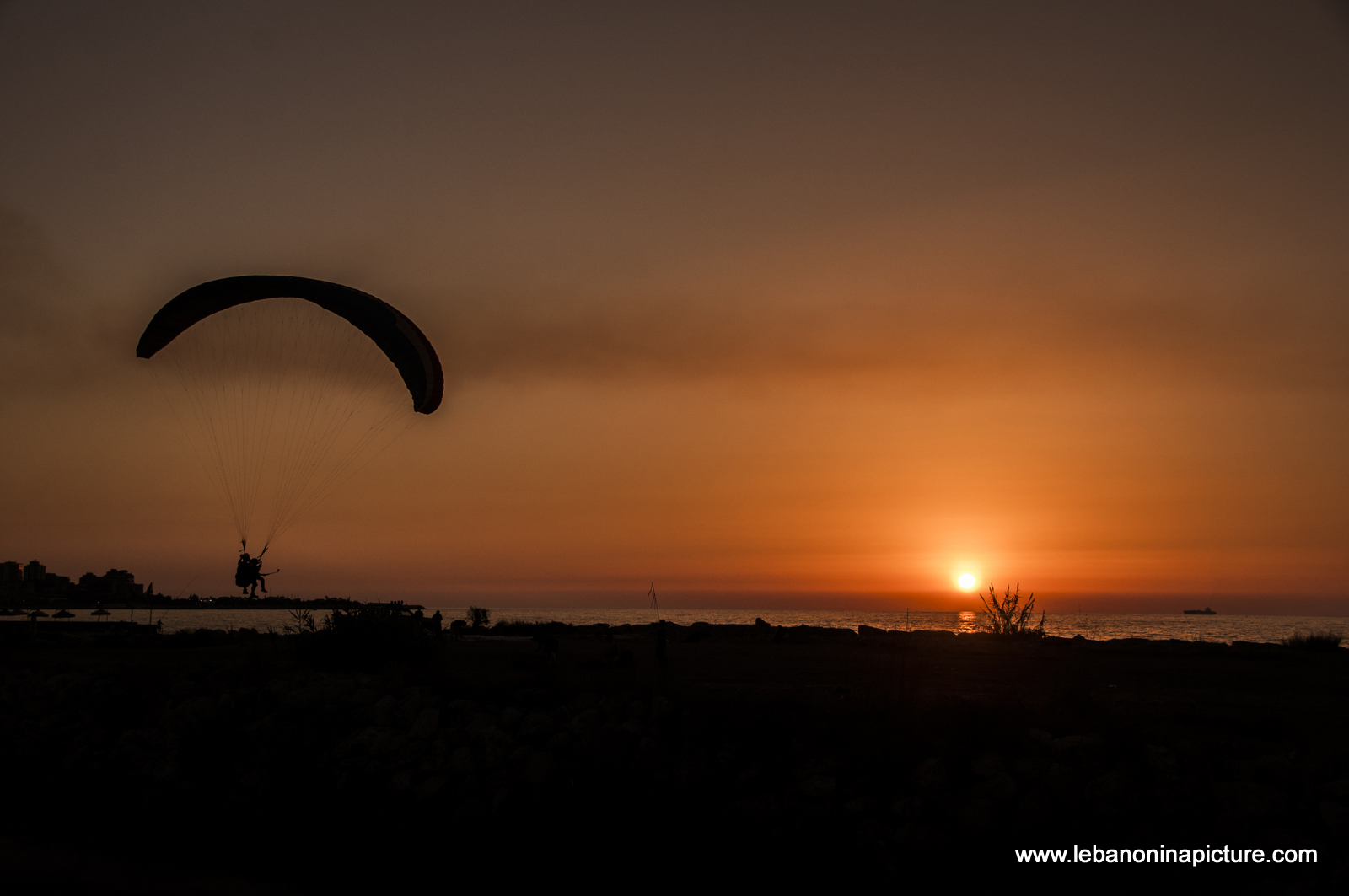 Paragliding from Ghosta Mountain and Landing in Maameltein Near Jounieh