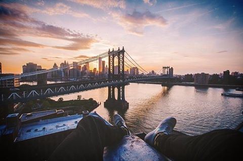 Physical strength is measured by what we can carry...Inner strength is... (Brooklyn Bridge)