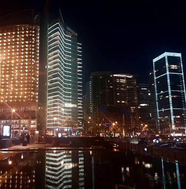  picoftheday world lebanon beirut night nightlife seaview waterfront light...