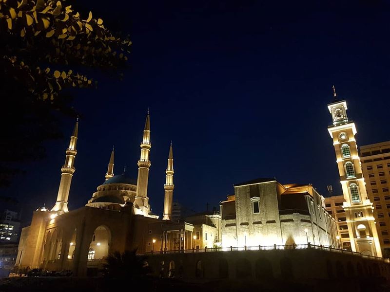  picoftheday world lebanon night lights mosque church photography life...