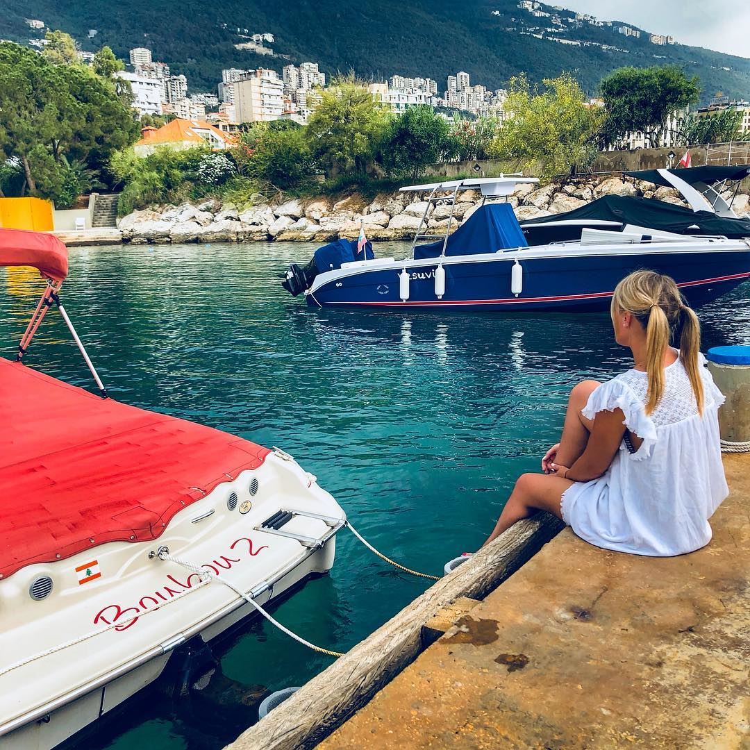 Picture perfect Lebanon...do you agree ? ⛰ 🌊 🚤🧗‍♀️ 🇱🇧🏖👱🏻‍♀️💚..... (Joünié)