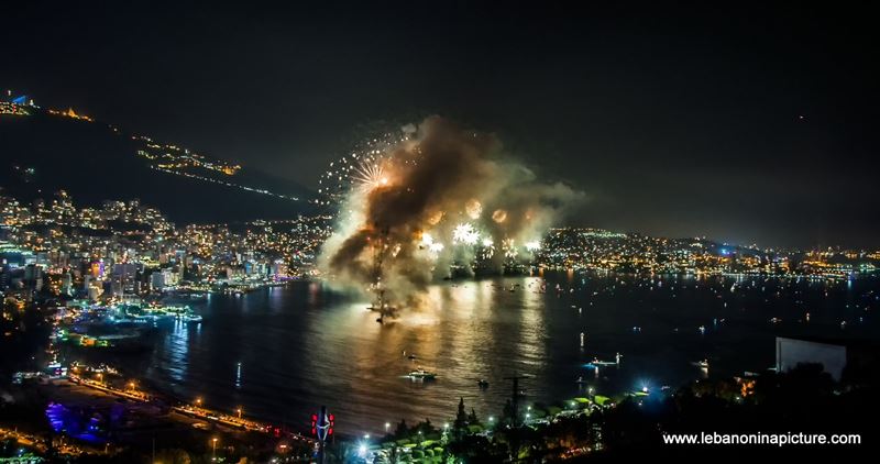 Pictures and Videos from the Jounieh Fireworks Show 2017 (And not so many critics)