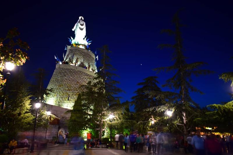 Protect us❤️ harissa  lebanon  jounieh  livelovelebanon  livelovejounieh ... (Harîssa, Mont-Liban, Lebanon)