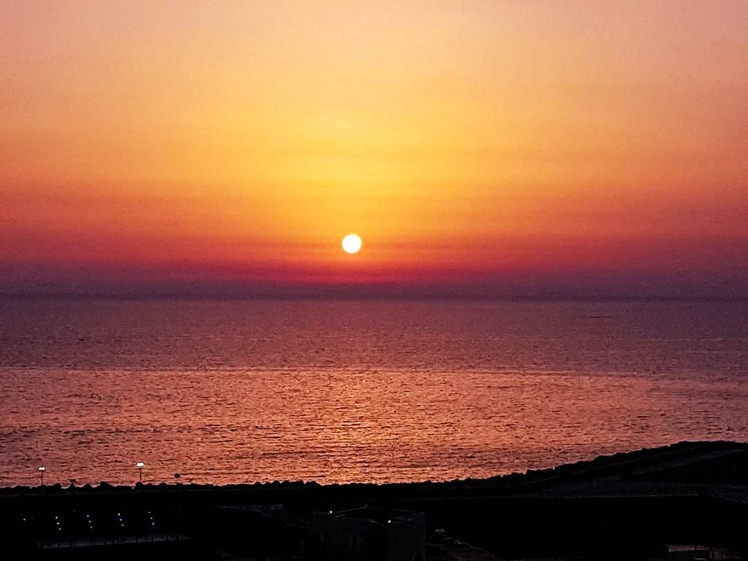 Red is the color  sunset  sunset_madness  sunset_pics  sun  red  ig_sunset... (Ras Beirut)