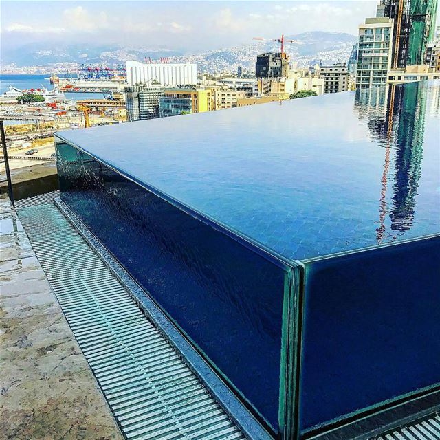 Rooftop pool in Beirut ✨By @loic  LeGrayBeirut  DowntownBeirut ... (Le Gray, Beirut)