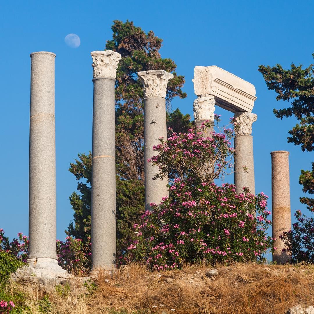 🇱🇧 Ruínas romanas em Byblos. Uma das cidades mais antigas do mundo e que... (Byblos - Jbeil)