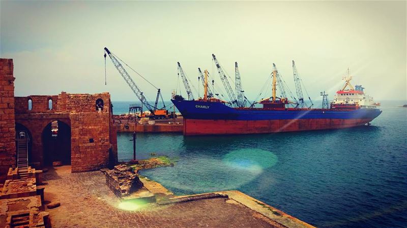 Saida CastleA ship at harbor is safe..but that's not what ships are... (Sidon Sea Castle)