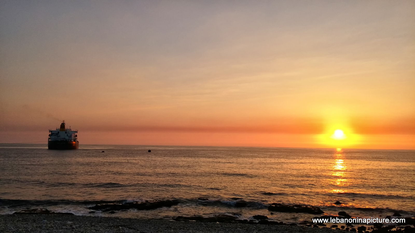 Sailing Away at Sunset (Amchit Lebanon)