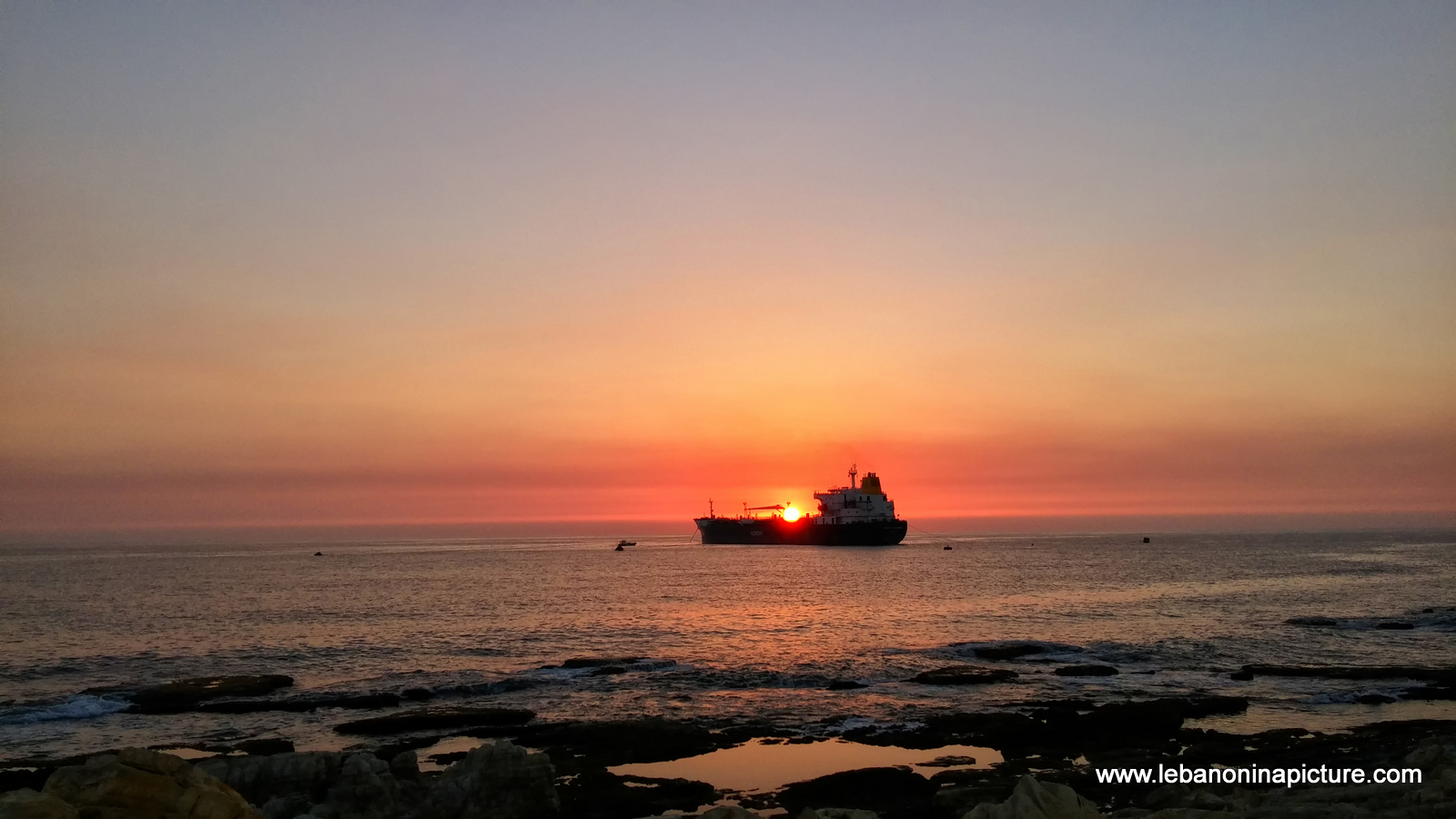 Sailing Away at Sunset (Amchit Lebanon)