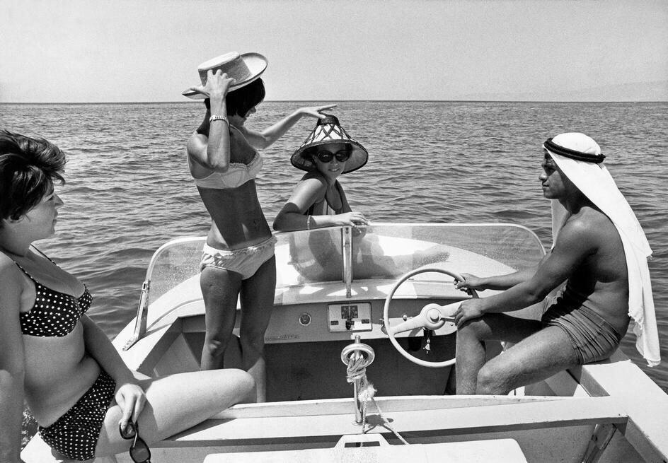 Sailing on a small Boat in the 1960s