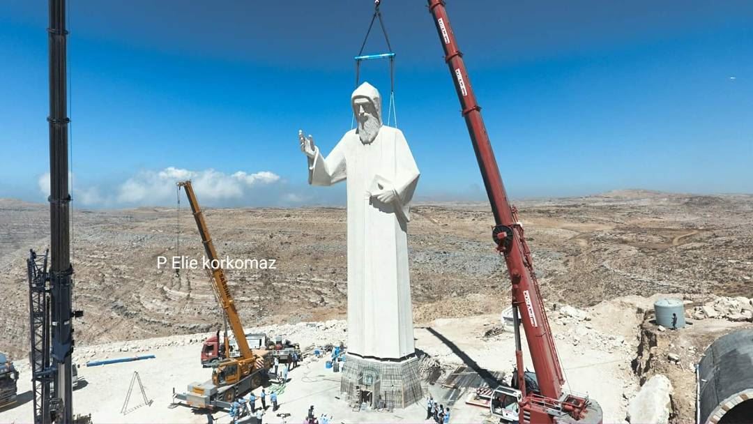 Saint Charbel - Faraya nayef_alwan  art  artist  sculptor  statue ...