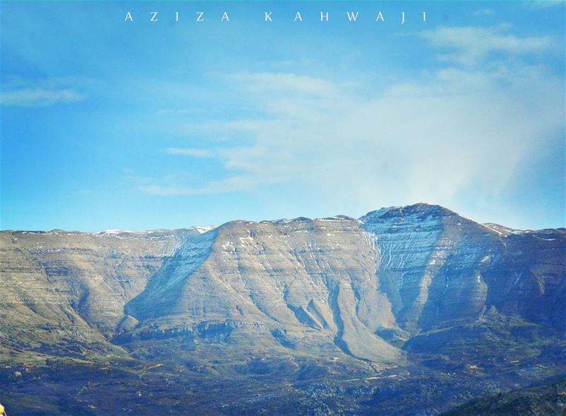 Sanine mountain from Dhour chweirNever measure the height of a mountain... (Mount Sannine)