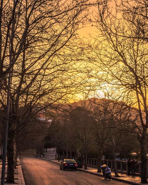  Sawfar Lebanon Sunset nature landscape Sky street Lebanon insta_lebanon... (Sawfar, Mont-Liban, Lebanon)