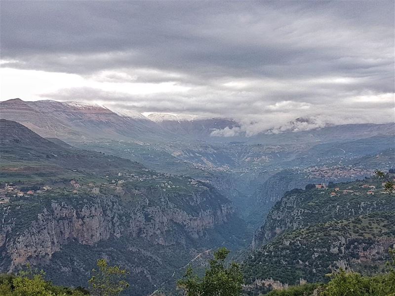 Snow in the spring... amazing scenery by Bashir... (Bsharri, Lebanon)