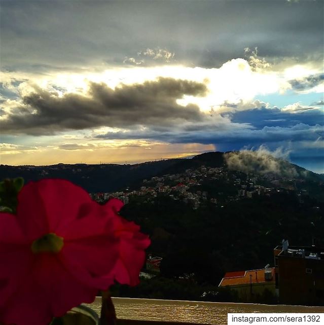 Some days it's ok if all you did was breathe... lebanonshots sunsetlovers... (Kafr Him, Mont-Liban, Lebanon)