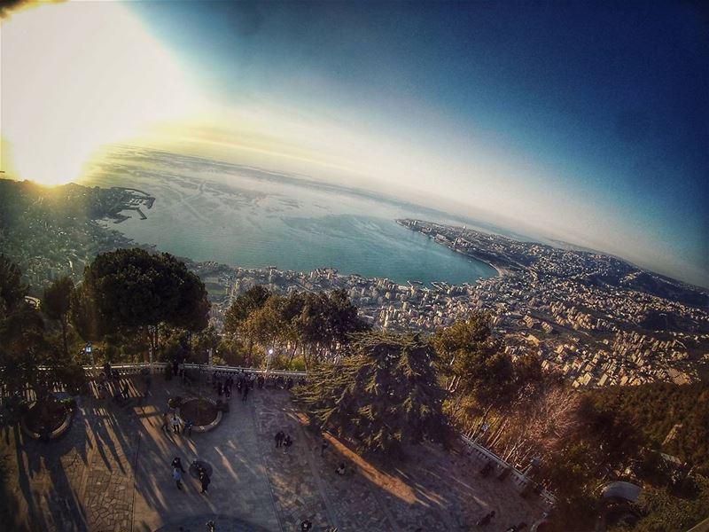 Some places can't but make ur country a  unique one 🌞 naturelovers ... (Harîssa, Mont-Liban, Lebanon)