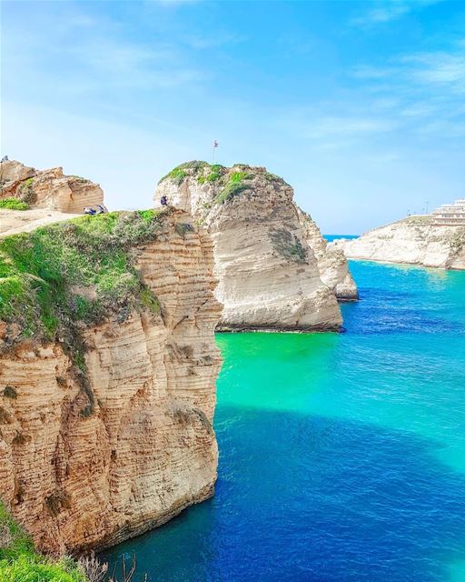 Some things are too strange and strong to be coincidences. Like simply by... (Raouche Rock , Beirut , Lebanon)