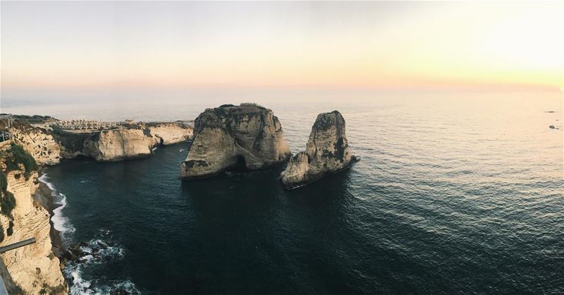 Spiritual birthday eve spent overlooking Beirut's biggest landmark, eating...