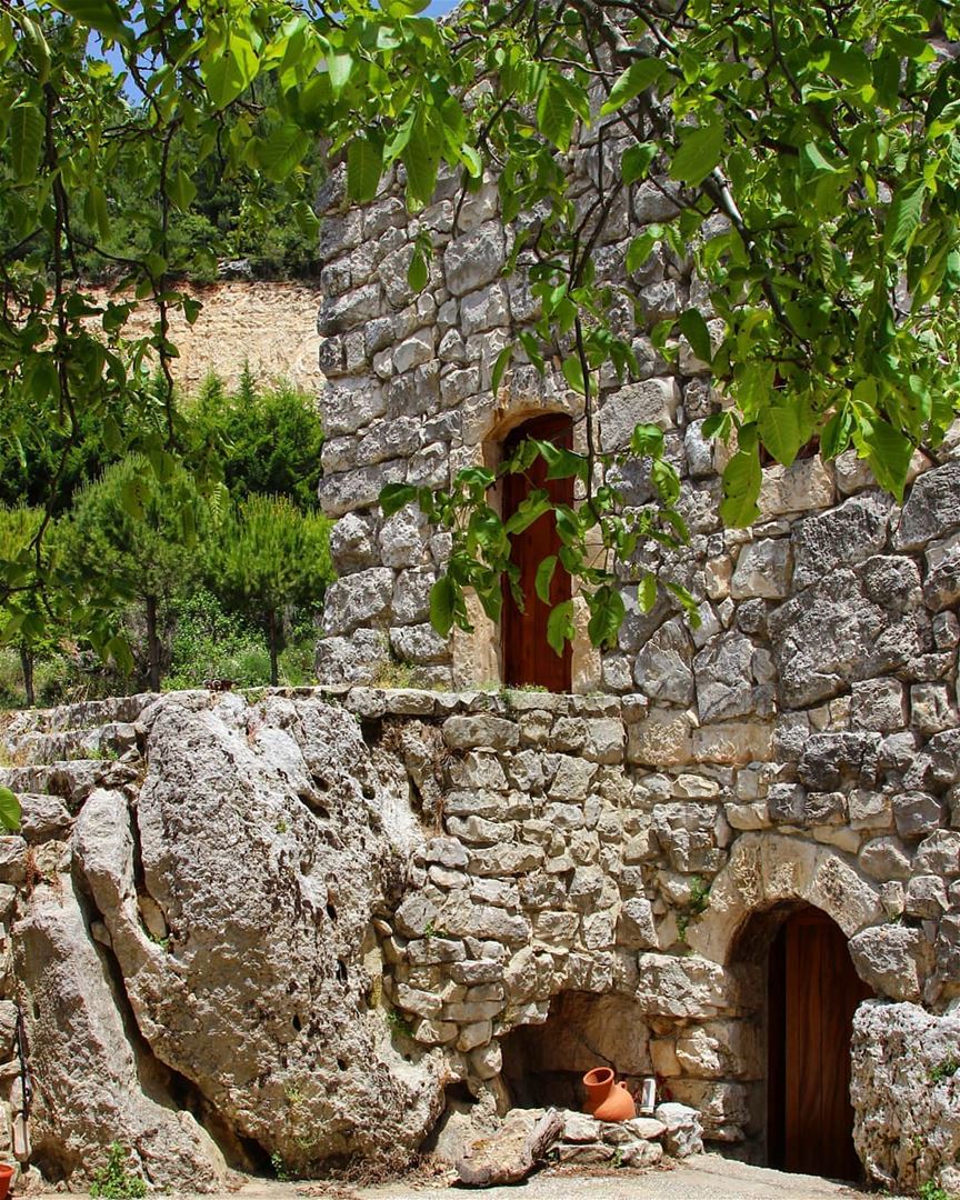 St. Elige, a centuries old church built on the ruins of a pagan temple. It... (Ram, Mont-Liban, Lebanon)