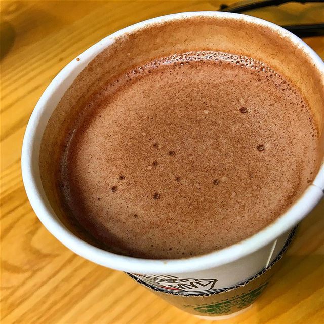 @starbucks hot chocolate is keeping me warm on this cold rainy day ☂️🌧.... (Beirut, Lebanon)