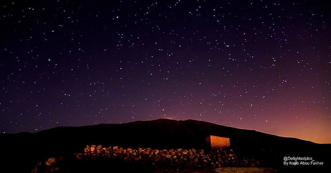  stars  night  nightphotography  followme  igers  me  longexposure ... (Kfardebian-piste Warde)