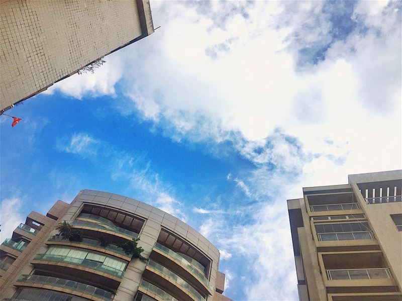 Starting my photo challenge for the month. Day 1: Sky 🌤Let's see how... (Achrafieh, Lebanon)