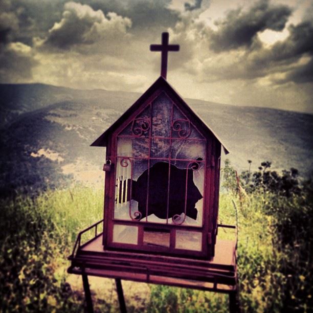 Stolen  religion  landscape  statue  prayer  lebanon  road  mountain  sky ...