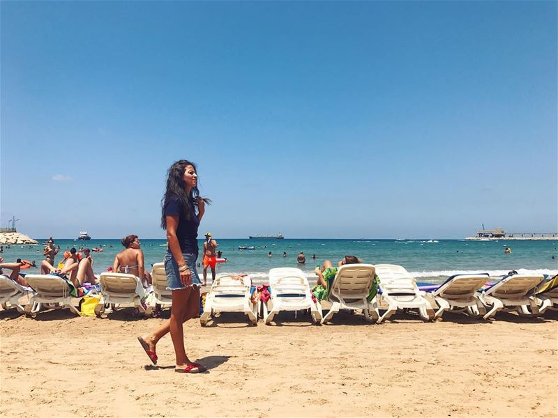 Summer 👋👋•••••••••••••••••• sea  sun  summer  Lebanon  thisislebanon ... (Chekka Florida Beach)
