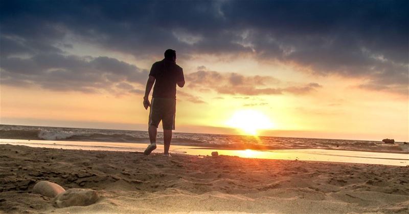  Summer  Sunset  Beach  Lebanon  Sea  Colors  Clouds  Nature ...