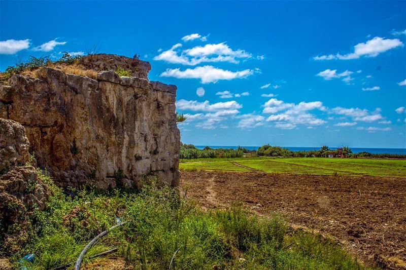 Summer Tyre southern lebanon bluesky clouds nature landscape lebanon_hdr... (Deir Qanoun Ras El-`Ain, Al Janub, Lebanon)