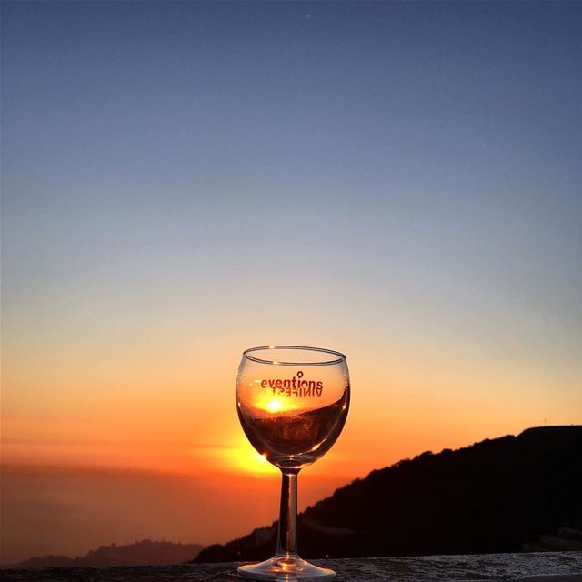 Sunset and Wine 🍷 🌅 (El Kfour, Mont-Liban, Lebanon)