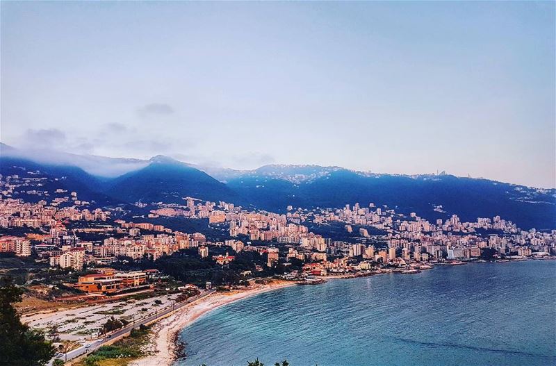 Sunset bay  jounieh  bay  sunset  sunsetporn  sunsetlovers  ig_sunset ... (Casino du Liban)