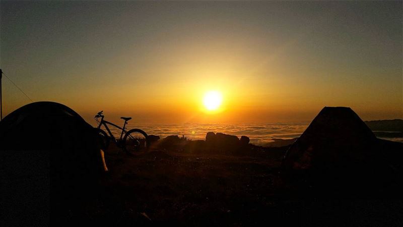  sunset camping montain nature zaarour livelovesports livelovelebanon...