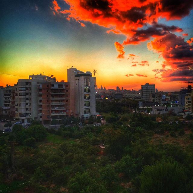 Sunset from work  livelovebeirut  wearelebanon   lebanon livelovelebanon...