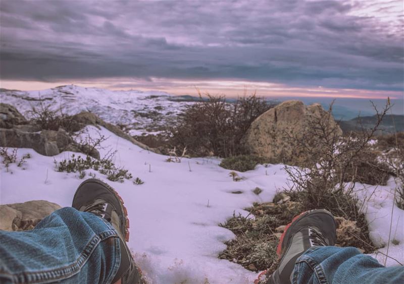  sunset  lebanon  nature  snow  mountain  nikon ... (Qanat Bakish, Mont-Liban, Lebanon)