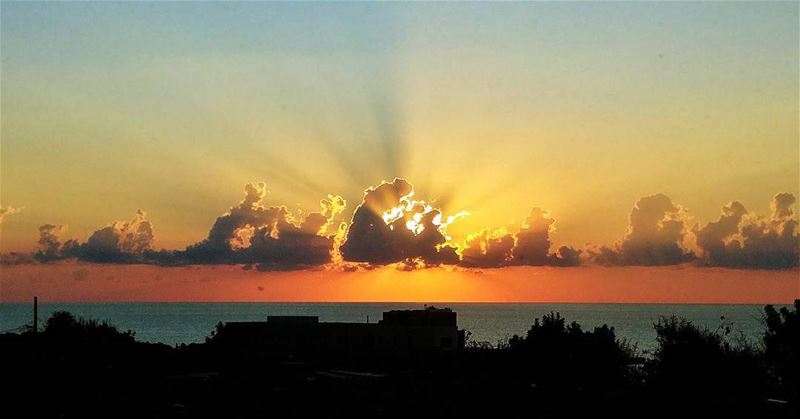 Sunset on the way to Saida a couple of days ago beirut  saida  sidon ...