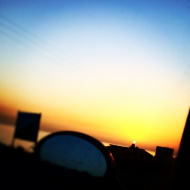 Sunset over jounieh from the highway!  livelovebeirut @livelovebeirut ...