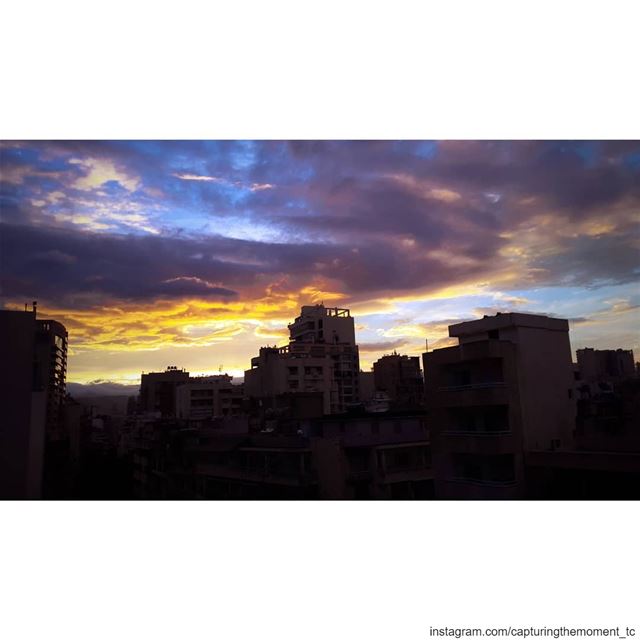  sunset sun clouds cloudy day landscape awesomeshots awesome_earthpix... (Hamra, Beyrouth, Lebanon)