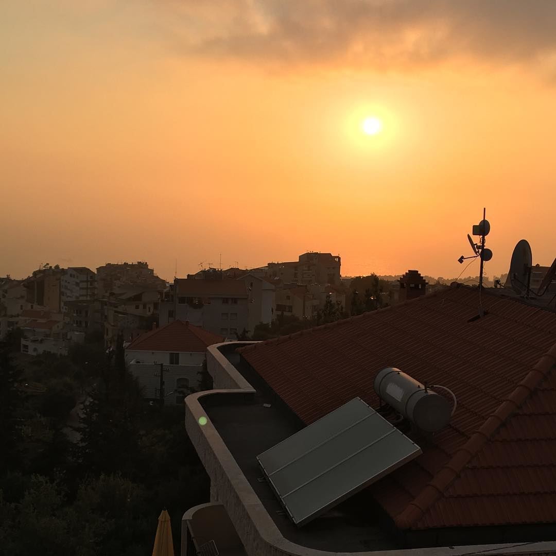 Sunset view from my house  Beirut Lebanon nature sunset instagood ...